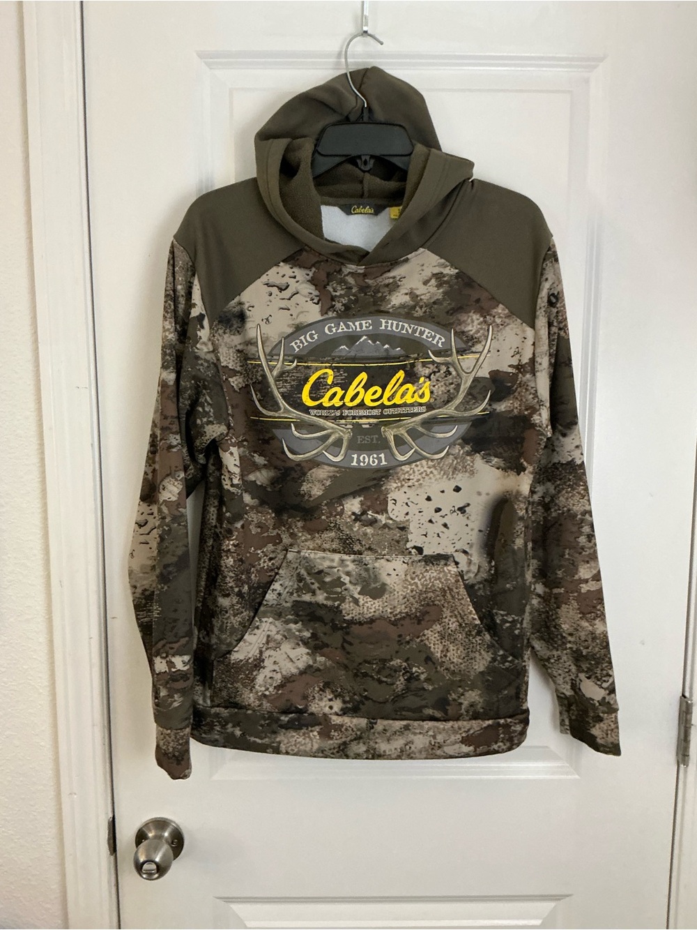 Cabela's Men's Camo Pullover Hoodie - Olive, Brown, Tan